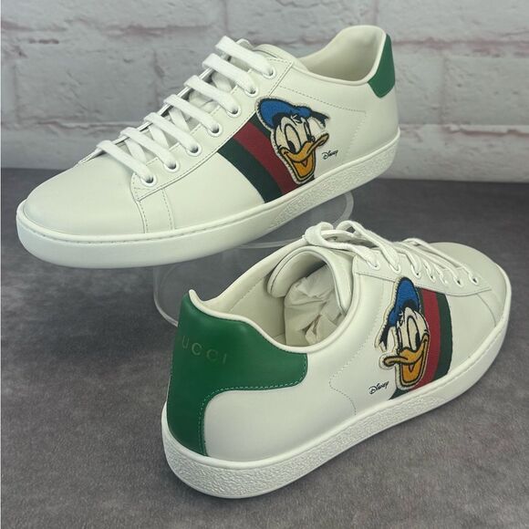 Gucci x Disney NIB Donald Duck Ace Web Low Top Sneakers - Picture 2 of 12
